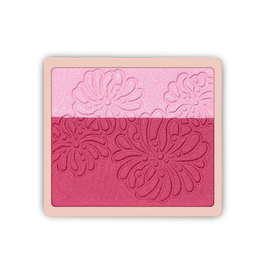 Paul & Joe Pressed Blush Palette Refill Only, Case Sold Separately, Oil-Absorbing Blush Powder, Bi-Color Face Blushes with Fitting Veil Powder, Pink and Rose, 07 Compote De Cerises, 0.17 oz-Velvo Beauty