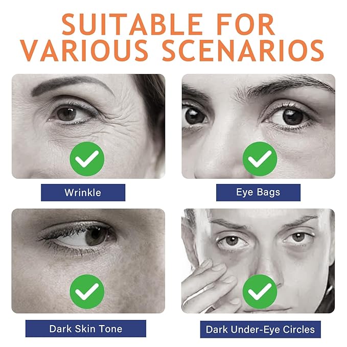 Eye Cream, Dual Eye Cream Anti Aging with Advanced Retinol and Peptides, Under Eye Cream for Dark Circles, Fine Lines, Puffiness and Bags Under Eyes-Velvo Beauty