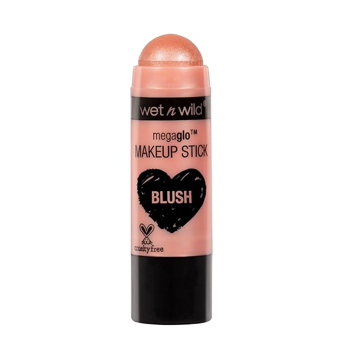 wet n wild MegaGlo Makeup Stick, Buildable Color, Versatile Use, Cruelty-Free & Vegan - Peach Bums-Velvo Beauty