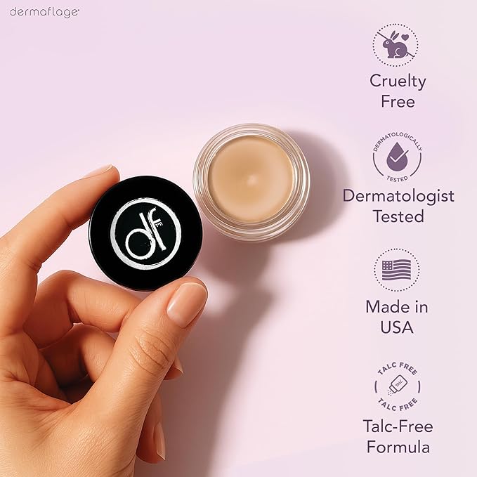 Waterproof Concealer Cream, Full Coverage Waterproof Makeup, Color Match Promise by Dermaflage, 6g-Velvo Beauty