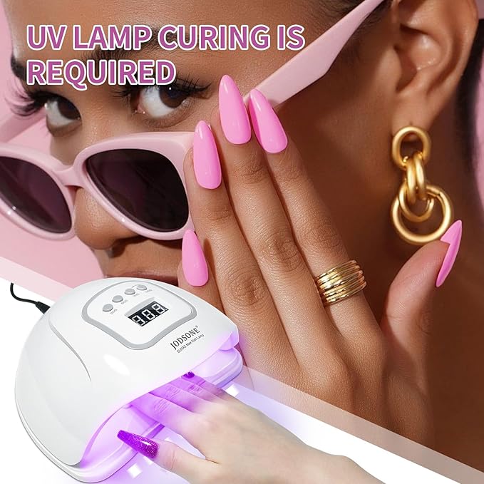 JODSONE 10ml Green Gel Nail Polish Set 6Colors Long Lasting Neutral Green Pale Lacquer Glossy Art for Nail and Salon Need U V Lamp-Velvo Beauty