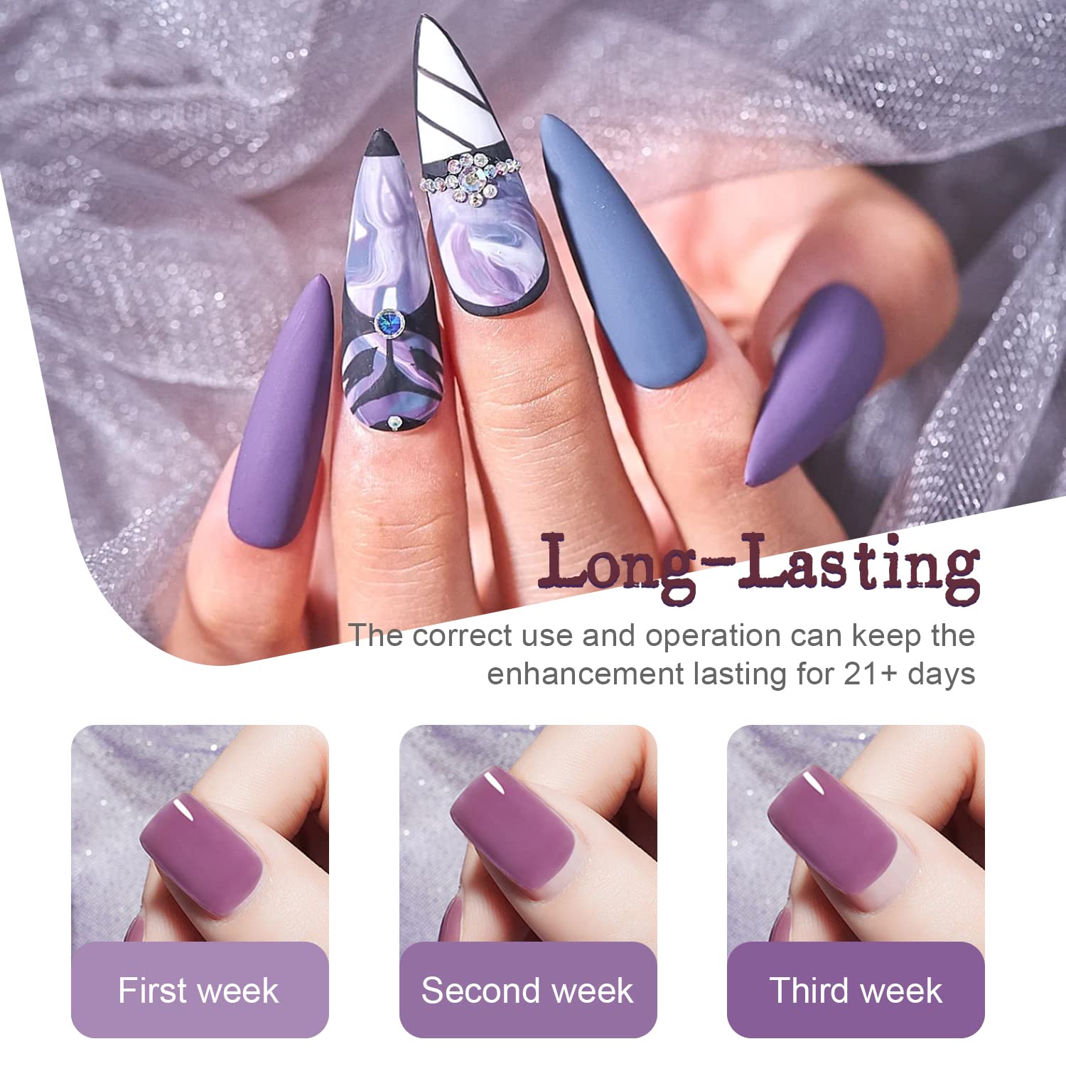 JODSONE Gel Nail Polish Starter Set 100 Pieces Multi-color Gel Nail Polish Nail Salon Home Use In Shine-Velvo Beauty