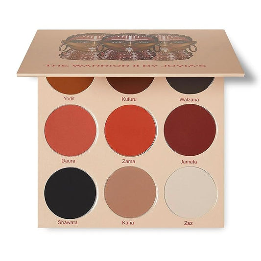 Juvia's Place Warrior 2 Eyeshadow Palette - Professional Eye Makeup, Pigmented Eyeshadow Palette, Makeup Palette for Eye Color & Shine, Pressed Eyeshadow Cosmetics-Velvo Beauty
