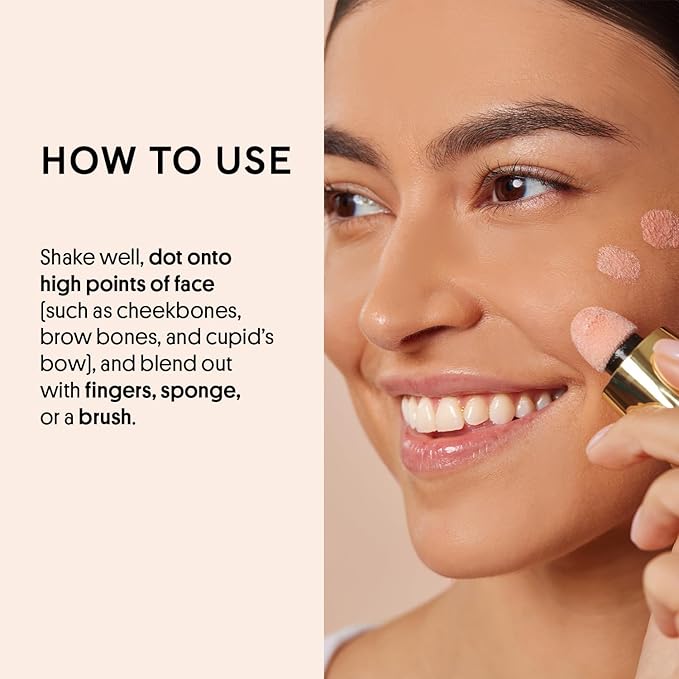 Winky Lux Cheeky Rose Liquid Highlighter, Gel Cream Blush Wand, Blendable & Buildable Pigment, Long Lasting Weightless, Angel-Velvo Beauty