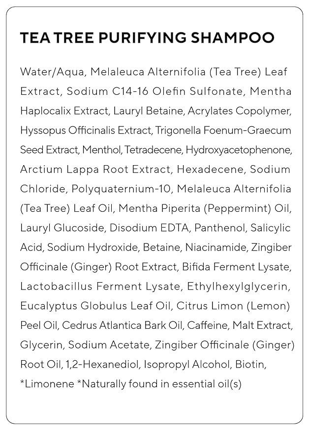 AROMATICA Tea Tree Purifying Shampoo 13.53fl.oz./400ml, Tea Tree Shampoo for Oily Hair and Scalp, Sulfate Free, Vegan-Velvo Beauty
