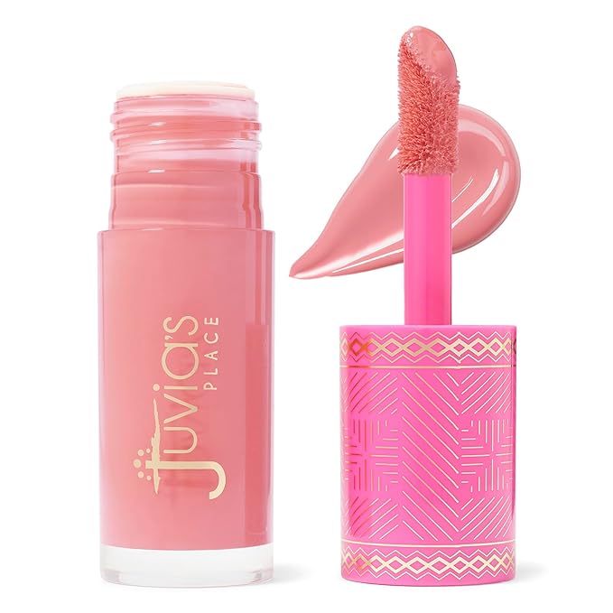 Juvia's Place Blushed Liquid Blush RoseyPosey - Dewy Tint Cheeks Makeup Glow Pigment Effortless Beauty Long Lasting Cosmetics Soft Creamy Natural Buildable All Skin Color Light Flawless Finish Blend-Velvo Beauty