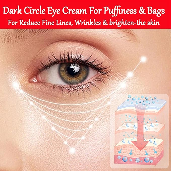 Pomegranate Eye Cream, Under Eye Cream For Dark Circles, Dark Circle Eye Cream For Puffiness And Bags, Anti Aging Eye Cream For Reduce Fine Lines & Wrinkles-Velvo Beauty