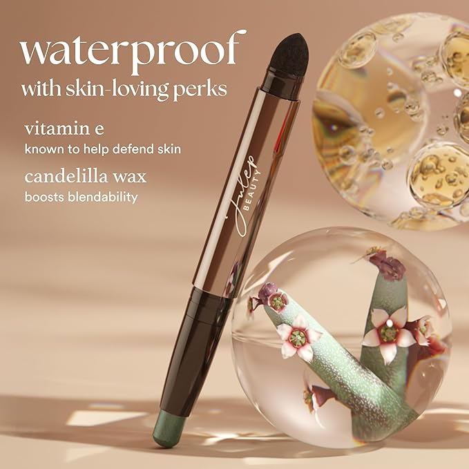 Julep Eyeshadow 101 Cream-to-Powder Waterproof Shadow Stick – Taupe Shimmer – Long-Lasting, Crease-Proof, Soft Grey Shimmer Eyeshadow with Built-in Smudger-Velvo Beauty