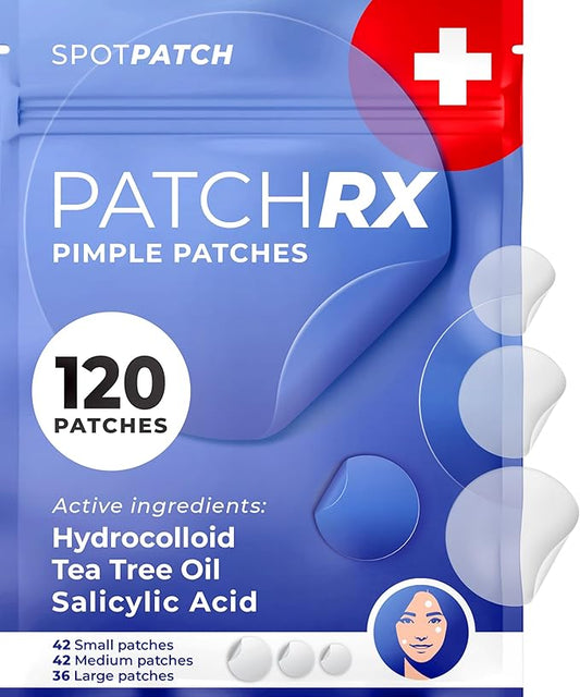 Salicylic Pimple Patches (120 Pack), Salicylic Acid Acne Patches with Tea Tree Oil - Zit Patch and Pimple Stickers for Face for Skin Care - Salicylic Acid Acne Dots (Packaging May Vary)-Velvo Beauty