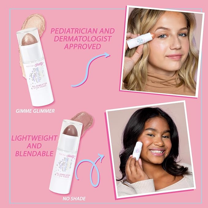 Petite 'n Pretty Multi Stick for Eyes, Lips & Cheeks, 2-Pack (Stay Golden) - Makeup for Kids, Tweens, Teens - Creamy & Shimmery, Made in the USA-Velvo Beauty