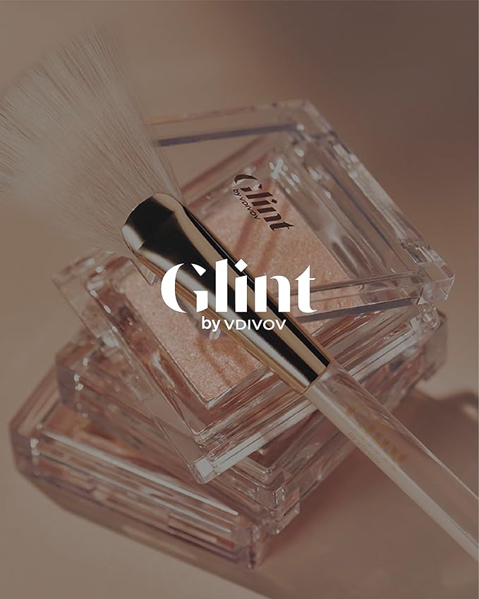 Glint Dewy Highlighter (Chrome Baby, 0.08oz) - Luminous Glow, Infused with Micropearls, Shiny Illuminator. Rich Pigment & Silky Touch, Korean Makeup.-Velvo Beauty
