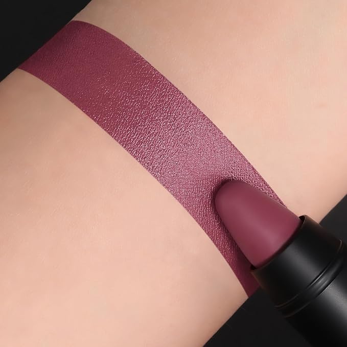 FOCALLURE Ultra Chic Matte Lipstick,Rich Vitamin E Lip Crayon,Lightweight Matte Color without Drying or Fading,Long Lasting Waterproof Lips Makeup,DARE YOU-Velvo Beauty