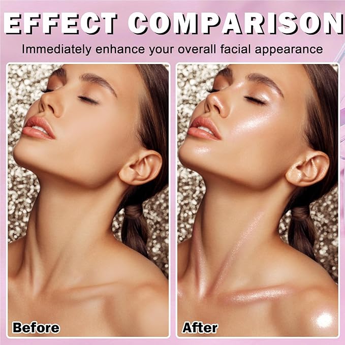 White Highlighter Makeup Palette Face Highlighter Powder Iluminadores De Maquillaje Narutal Shimmer Glitter Highlighter Blush Powder Makeup Palette-03 Fairy Pink-Velvo Beauty