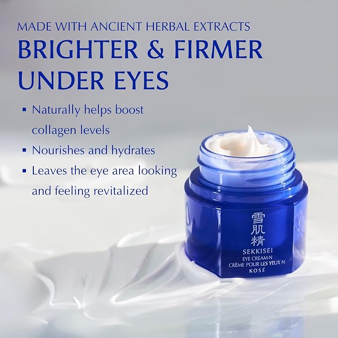 SEKKISEI Eye Cream, Ceramide and Collagen Boosting Moisturizing Cream, 0.07 Ounce-Velvo Beauty