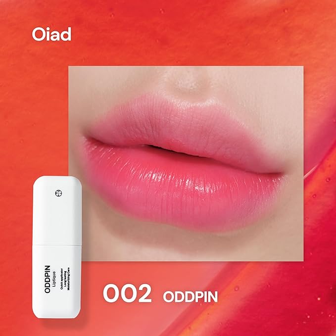 Liptique Korean Lip Stain Peel Off - 24 Hour Long Lasting Lip Tattoo, Waterproof & Transfer Proof, Nourishing & Hydrating Lip Tint for Women, Instant Plumping Lip Tints Peel Off (002 ODDPIN)-Velvo Beauty