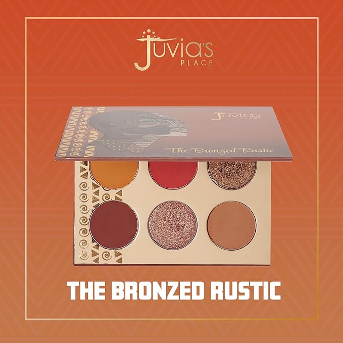 Juvia's Place Palette The Bronzed Rustic - Shades of 6, Professional Eye Makeup, Pigmented Palette, Makeup Palette for Eye Color & Shine-Velvo Beauty