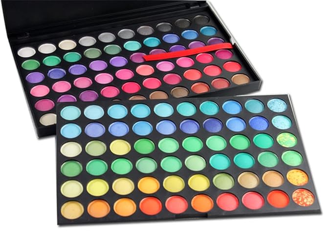 Pro 120 Colors Shimmer and Matte Eyeshadow Makeup Palette Cosmetic Contouring Kit #1 - Ideal for Professional and Daily Use-Velvo Beauty