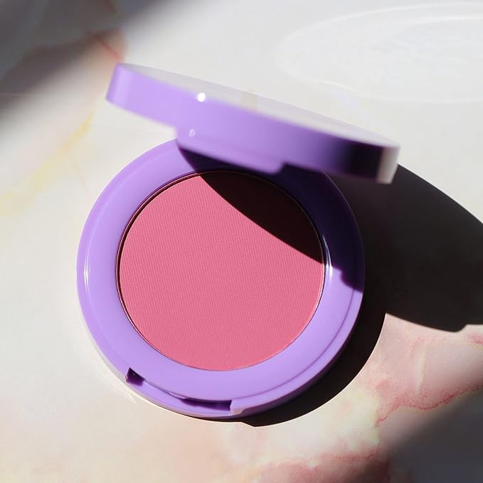 Half Caked In Bloom Powder Blush | vegan & cruelty-free, fragrance-free, highly pigmented, primer-infused | 3.8g (Bunny)-Velvo Beauty