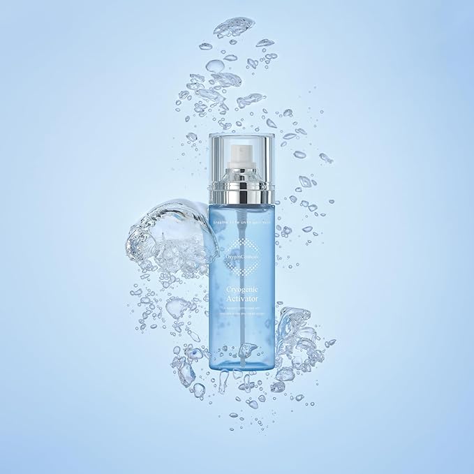 Cryogenic Activator (100ml / 3.38oz) – Facial Mist Toner for Hydrating, Soothing, and Cooling, Naturally Derived Deep Sea Water with Pure Oxygen, Suitable for All Skin Types-Velvo Beauty