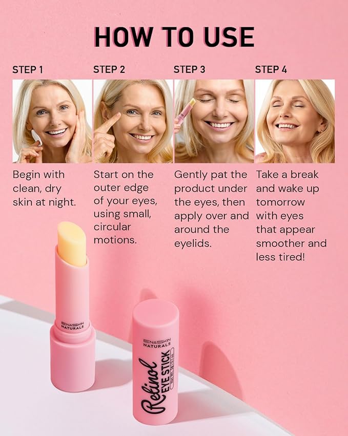 Under Eye Stick For Puffiness: Retinol Under Eye Treatment Reducing Eye Bags and Dark Circles - Eye Balm for Fine Lines, Wrinkles and Puffiness, Eye Cream for Late Nights,-Velvo Beauty