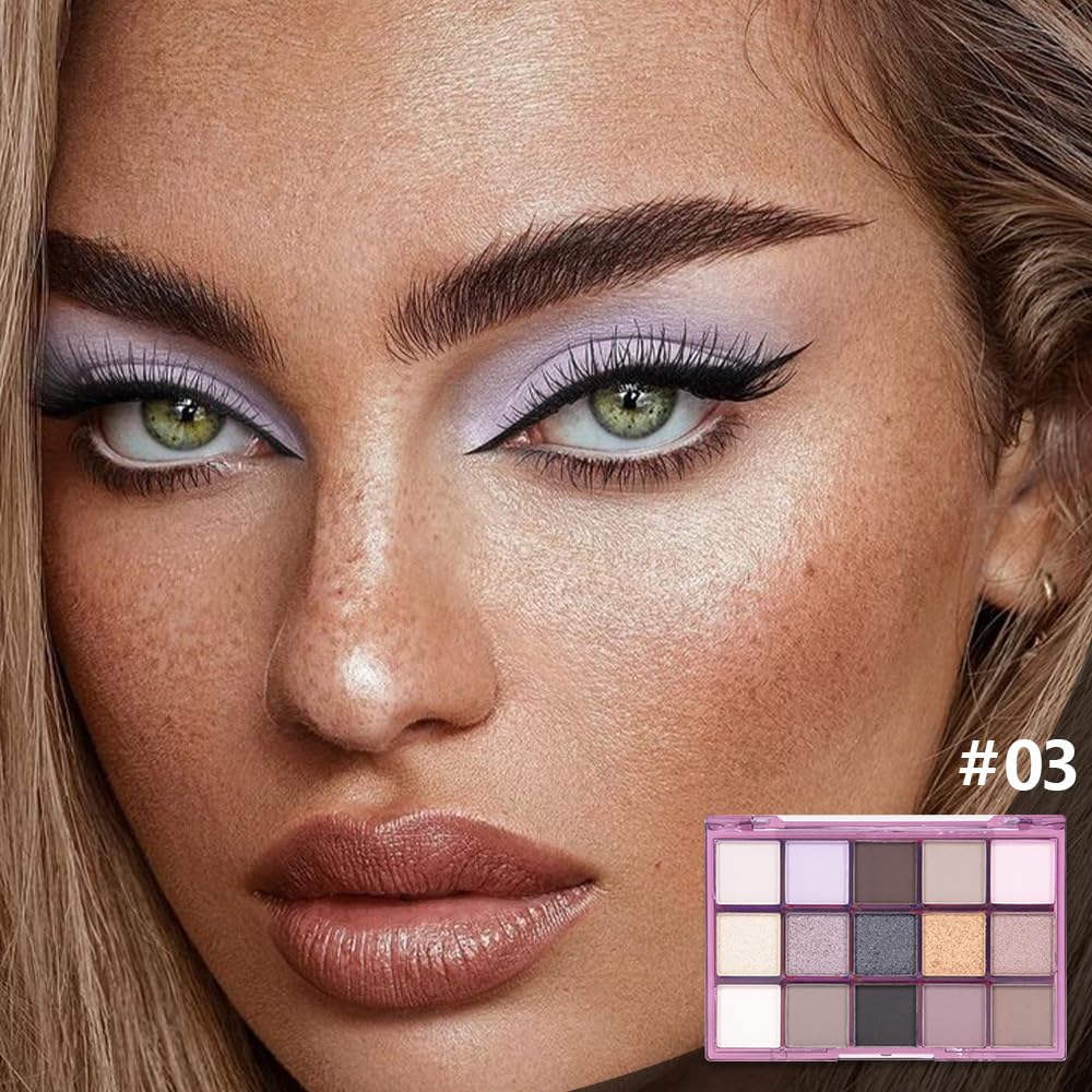 Smokey Eye Shadow Makeup Palette,15 Colors Nude Taupe Dark Shimmer Matte Makeup Pallet,Long Lasting Waterproof for Daily and Halloween,Vegan,Cruelty -free-Velvo Beauty