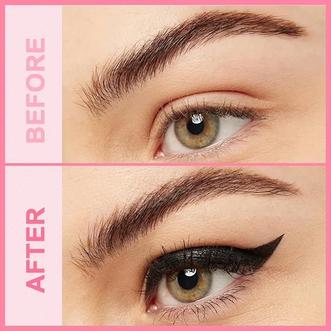 iMethod Liquid Eyeliner - Waterproof Eyeliner 2-in-1 Dual-Ended Eye Liner with Precise Brush-Tip and Thick Tip, Black Liquid Liner Pen, Matte Finish, Long Lasting, Smudge-proof, Transfer-proof-Velvo Beauty