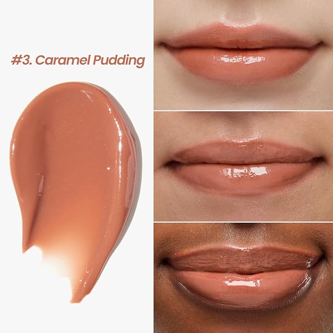 CNP Propolis Jelly Tinted Lipcerin™ - 03 Caramel Pudding, Hydrating Lip Balm & Gloss with Manuka Honey + Hyaluronic Acid, Korean Skincare, 0.3 fl.oz.-Velvo Beauty