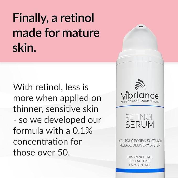 Vibriance Retinol Serum for Face - Reduces Appearance of Deep Wrinkles and Large Pores, Enhances Tone, Improves Complexion - Sensitive, Mature Skin Night Cream - 1 fl oz-Velvo Beauty