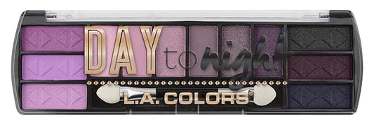 L.A. COLORS Day to Night 12 Color Eyeshadow, Daybreak CES429-Velvo Beauty