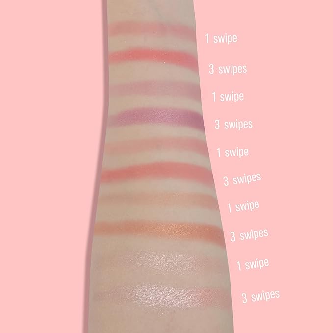 Blush Palette, Bronzer Matte Blush and Highlighter Palette, Cheek Blush Makeup, Bright Pink Blush Powder, Rose Magenta Peach Red, Talc Free-Velvo Beauty
