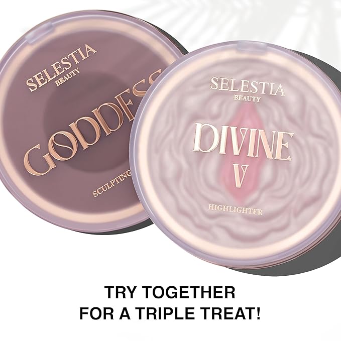 Blush Duo Aureole - High Pigmented Pink Blush for Cheeks - Blush Powder with Matte Finish - Easy-to-Blend Texture - Mix or Use Separately, 0.53 Oz-Velvo Beauty