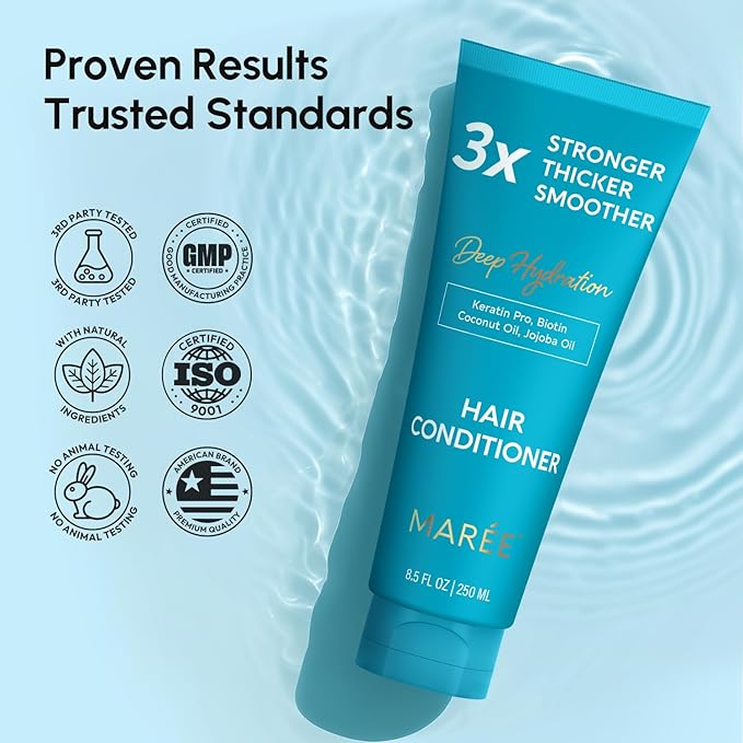 MAREE Hair Mask Conditioner for Women and Men - Hydrating Moisturizing Color Safe Deep Conditioner For Dry Damaged Curly Color Treated Fine Hair - Women's and Men's Acondicionador Para Cabello Rizado-Velvo Beauty