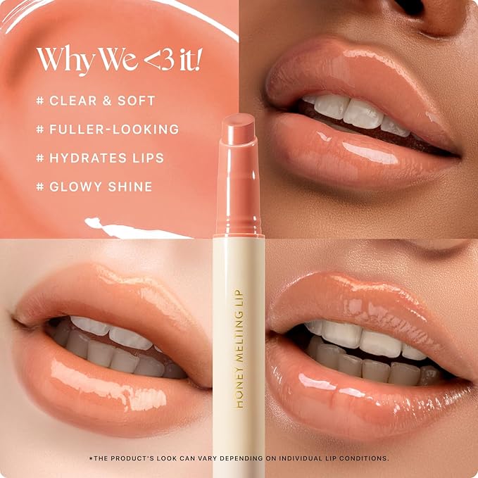 Nature Republic HONEY MELTING LIP (01 APRICOT) SOFT LIP STICK, Hydrating Gloss, Moisturizing balms, Sheer tint, Shine & Nude, Glowy Finish, korean make up-Velvo Beauty