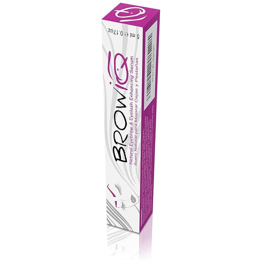 Eyebrow Growth Serum (5 ML) Support for Natural Thicker Looking Brows and Eyelashes With Octatein Complex, Biotin, Botanical Extract, Hyaluronic Acid, Tea Extract, Vitamin, Fragrance Free, BrowIQ-Velvo Beauty