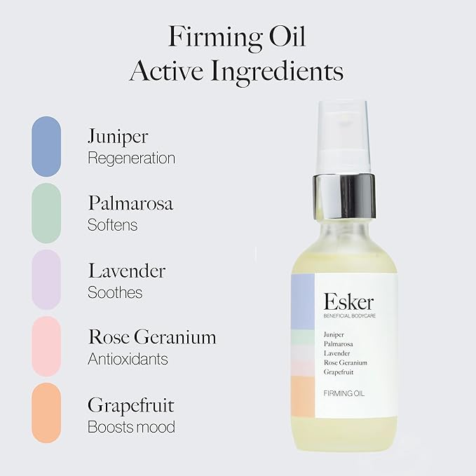 ESKER Beauty Firming Body Oil | (4 oz) | Plant-Based Serum Firms and Tightens Skin | Clean Beauty-Velvo Beauty