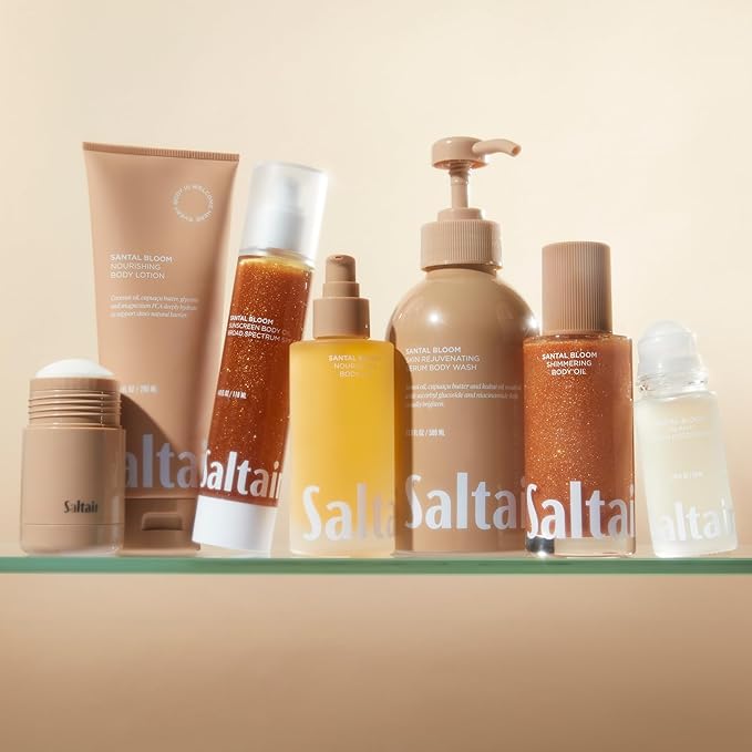 Saltair Body Lotion - 2 Pack Moisturizing Lotion For Dry Skin. Santal Bloom Scented Hydrating Body Cream with Nourishing Moisturizer Formula. Skin Care for Women and Men. 2x 10oz Tubes-Velvo Beauty