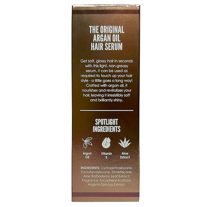 HerStyler Advanced Argan Oil Hair Serum for Women - Anti Frizz Serum for Hair - for Frizzy, Dry and Damaged Hair - Nourishing - 2.36 Fl Oz / 70 Ml (1 Pack)-Velvo Beauty