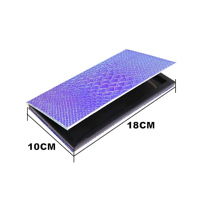 Large Empty Eyeshadow Makeup Box Magnetic Cosmetics Palette Fish Scale DIY Storage Tray Box Holder-Velvo Beauty