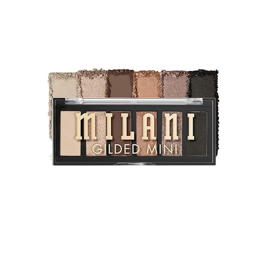 Milani Gilded Mini Eyeshadow Palette with 6 Matte & Shimmer Hues - Call Me Old-Fashioned-Velvo Beauty