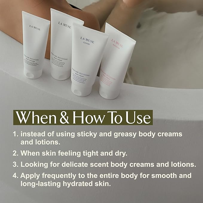 LA MUSE Perfume Body Lotion for Women(Floral Musk) | Body Cream for Women, Dry Skin with Shea Butter, Peptide | Softens & Comforts Sensitive Skin with Silky Smooth Finish, Non-Sticky | 10.14 fl oz-Velvo Beauty