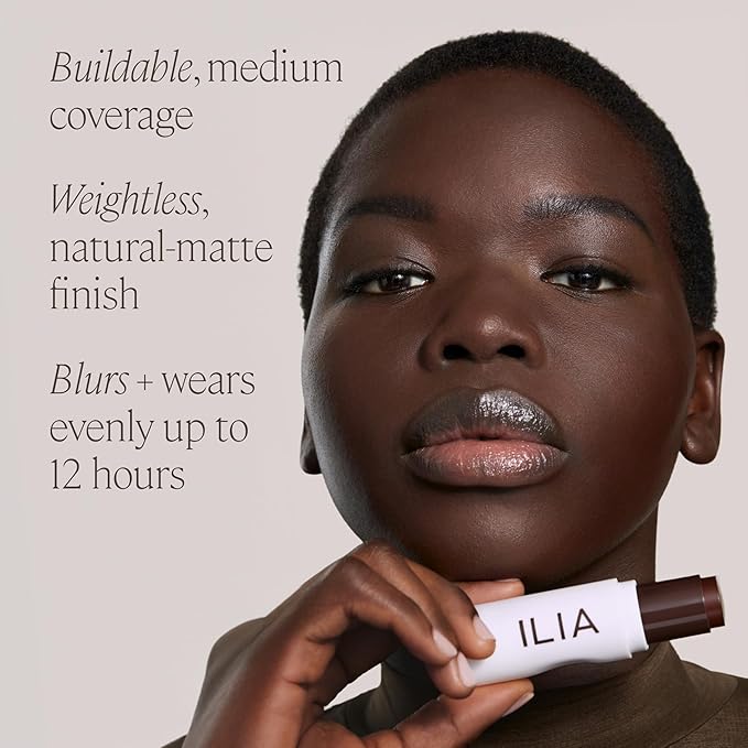 ILIA - Skin Rewind Complexion Stick - Foundation + Concealer + Skincare | Non-Toxic, Vegan, Cruelty-Free, Clean Makeup (31C - Cedar, 0.35 oz | 10 g)-Velvo Beauty