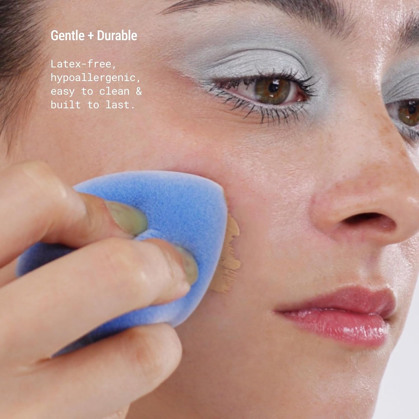 JUNO & Co. Microfiber Makeup Sponge Set 4-Pack, Dual Layer Technology and Airbrushed Complexion Finish, Makeup Blender for Foundation, Powder and Cream-Velvo Beauty