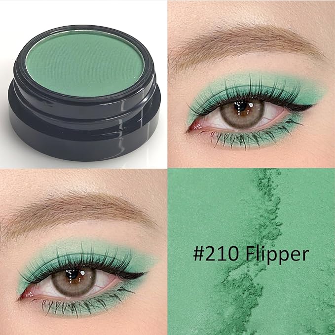 Erinde Single Green Matte Eyeshadow Palette, High Pigmented Eye Shadow Powder, Long Lasting, Ultra-Blendable, Intense Color-Velvo Beauty