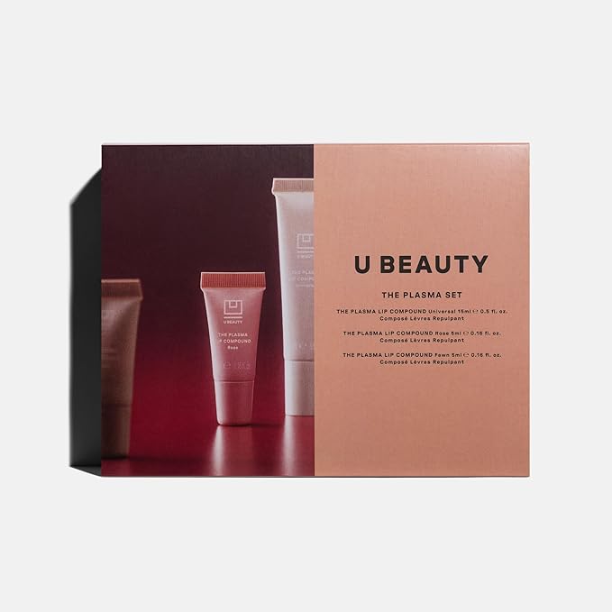 U Beauty The PLASMA Tinted Lip Compound - Anti-Aging & Anti-Wrinkle Lip Gloss, Hyaluronic Acid, Shea Butter & Peptides for Hydration & Plumping,Set - 15 mL-Velvo Beauty