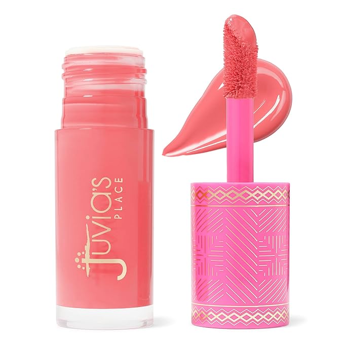 Juvia's Place Blushed Liquid Blush PeachRose - Dewy Tint Cheeks Makeup Glow Pigment Effortless Beauty Long Lasting Cosmetics Soft Creamy Natural Buildable All Skin Color Light Flawless Finish Blend-Velvo Beauty