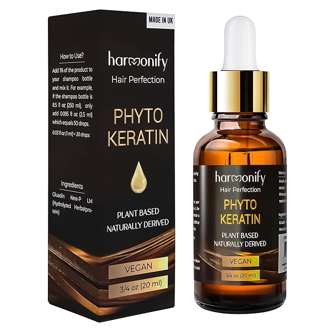 Pure Phyto Keratin Serum, Nourishing and Reviving Damaged Hair and Scalp, Natural, Vegan Phyto Hair Products, Thicker and Healthier Hair in 90 Days, All Hair Types-Velvo Beauty