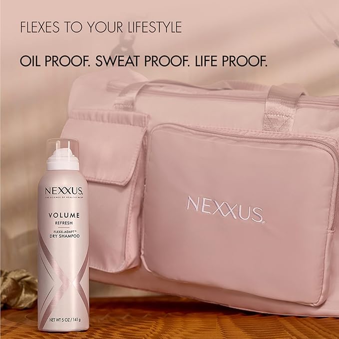 Nexxus Volume Refresh Dry Shampoo For Oil Control + Root-Lifting 72 Hour Freshness with FLEXX-ADAPT Technology 5 oz-Velvo Beauty
