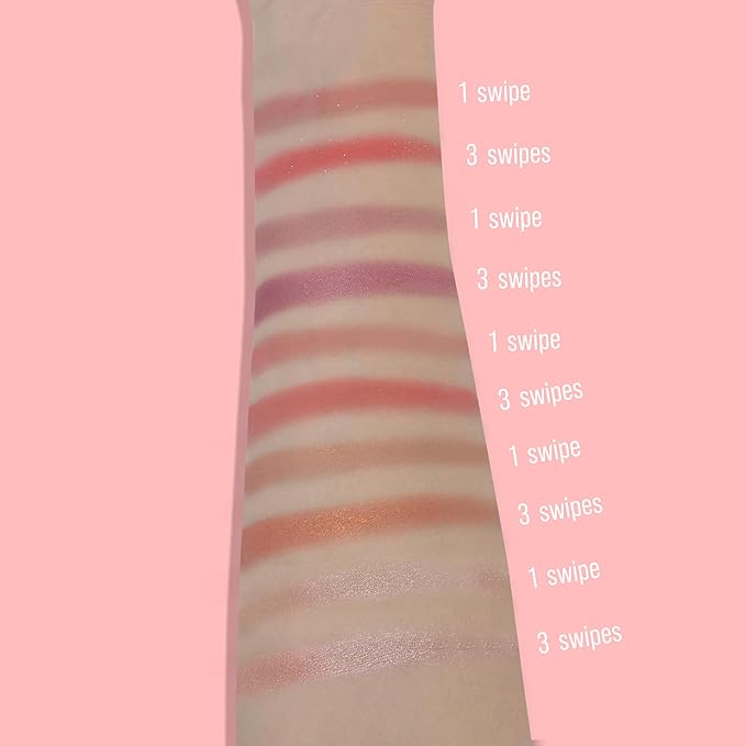 Blush Palette, Bronzer Matte Blush and Highlighter Palette, Cheek Blush Makeup, Bright Pink Blush Powder, Rose Magenta Peach Red, Talc Free-Velvo Beauty