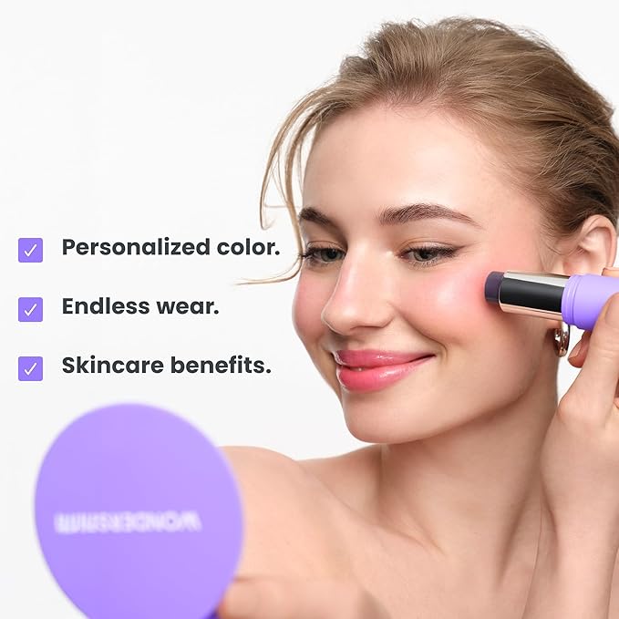 Wonderskin PHLush Stick - Multi-Use Blush Stick, Cream Blush for Cheeks and Lips - pH-Activated, Cooling & Nourishing Cheek Stain Makeup-Velvo Beauty