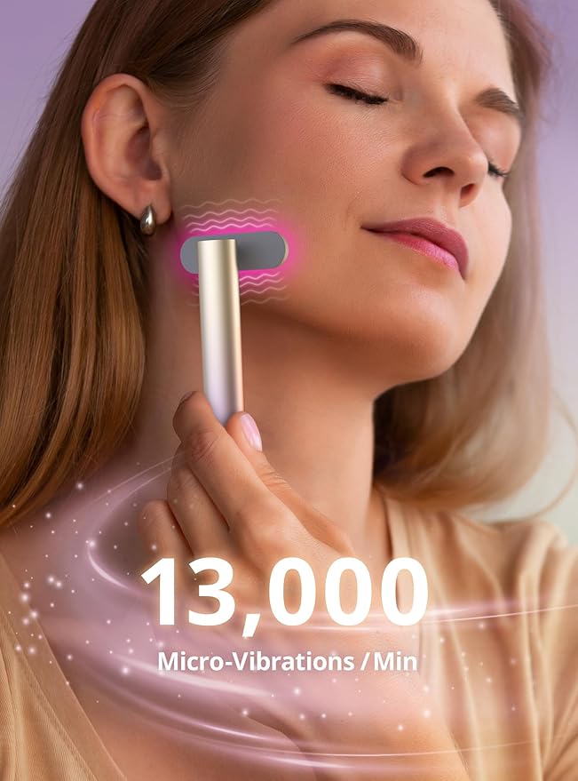 Red-Light-Therapy-for-Face,9 in 1 LED Light Therapy Eye Equipment for Skin Care, Red Light Therapy Face Massager Eye Beauty Skincare Rejuvenation Tool Microcurrent Facial Device Gift for Women at Home-Velvo Beauty
